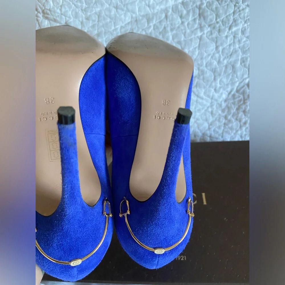 GUCCI Suede Pumps Size 38 - Picture 8 of 17